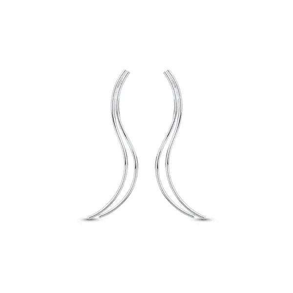 Brinco Prata Leve Dois Fios