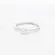 Anel Prata Solitário Fino
