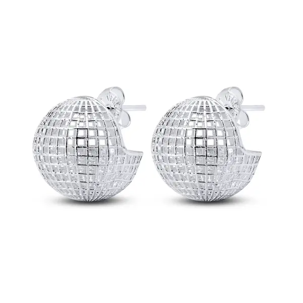 Brinco Prata Leve Globo