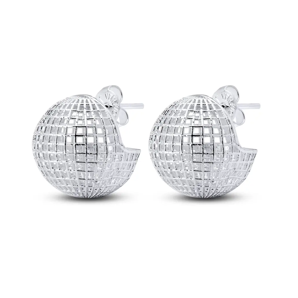 Brinco Prata Leve Globo