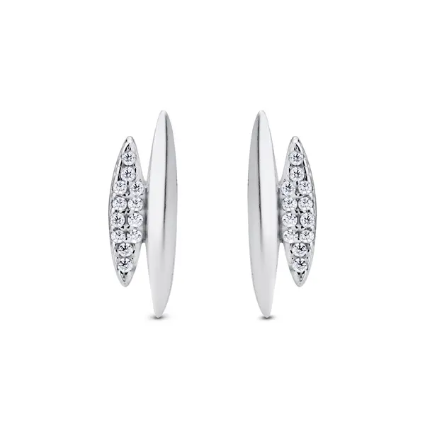 Brinco Prata com Zircônias