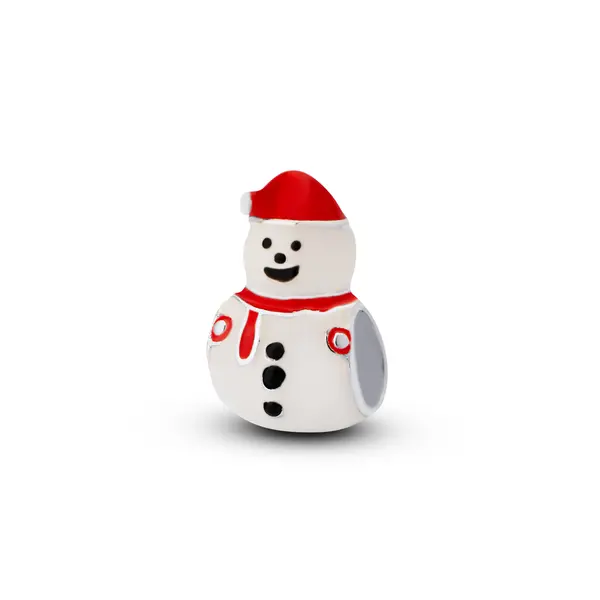 Berloque Prata Art Colection Boneco de Neve