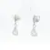 Brinco Prata Gota com Zircônia
