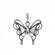 Pingente Prata Borboleta Grande Envelhecido