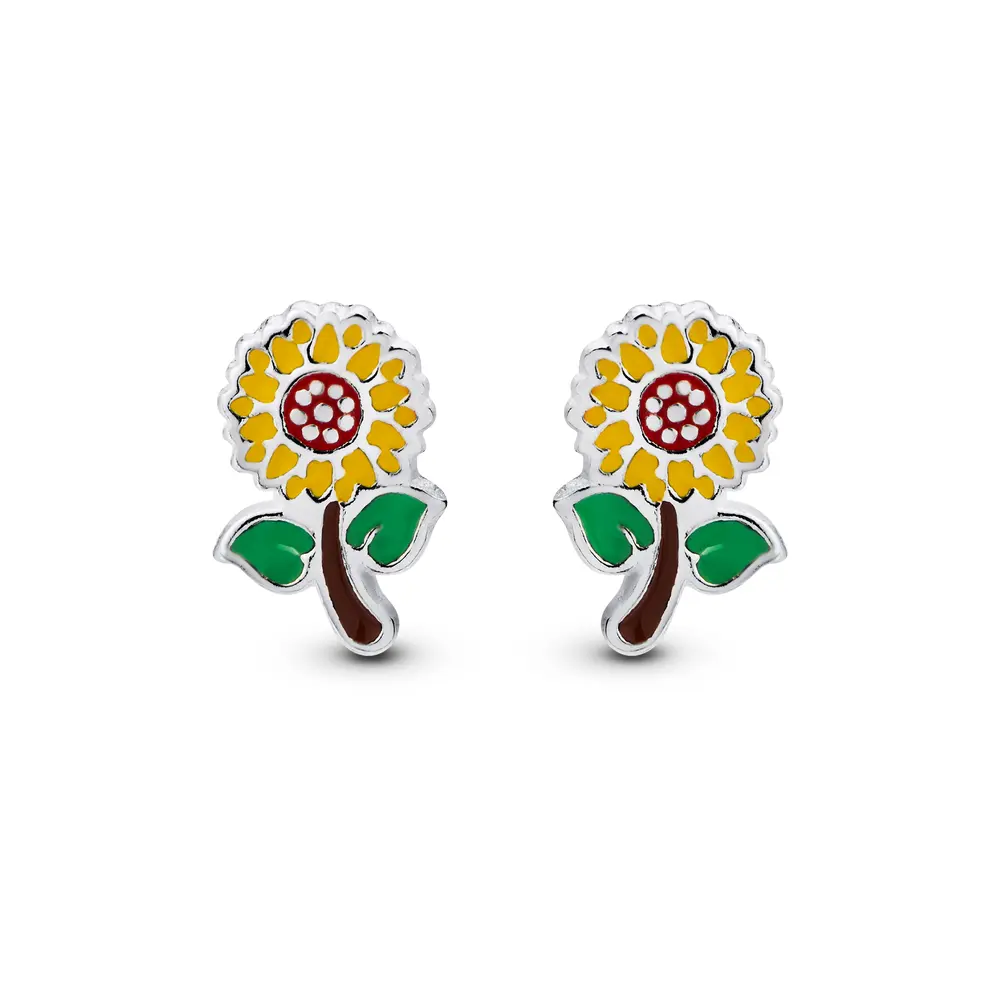 Brinco Prata Girassol