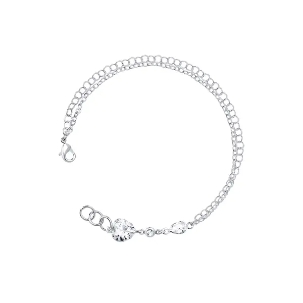 Pulseira Prata Leve Bless Heart