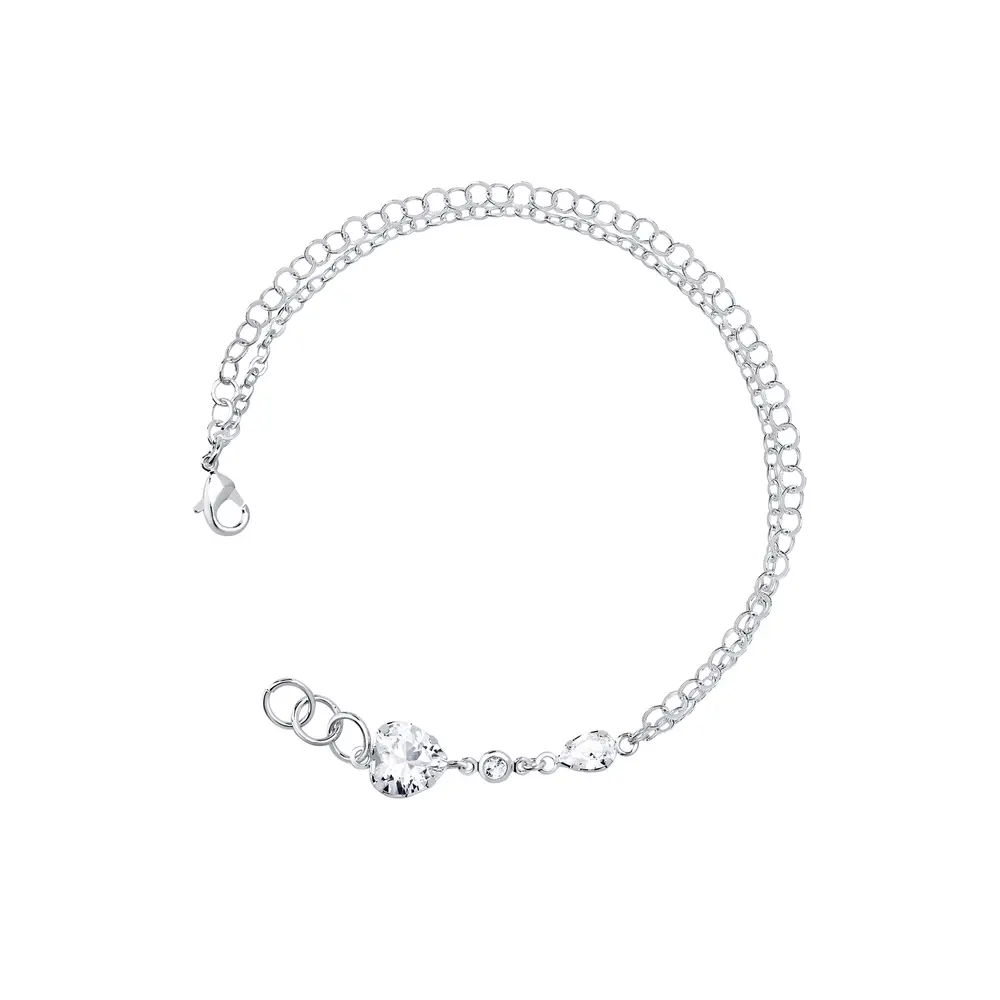 Pulseira Prata Leve Bless Heart