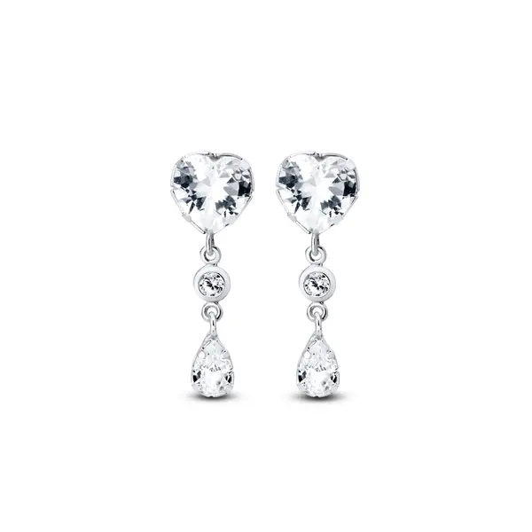 Brinco Prata Leve Bless Heart