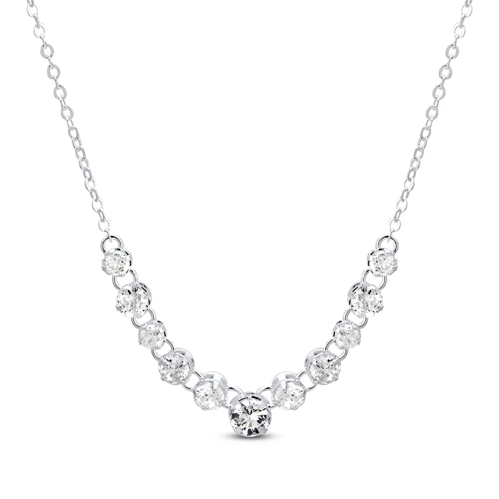 Gargantilha Prata Leve Bless Luar