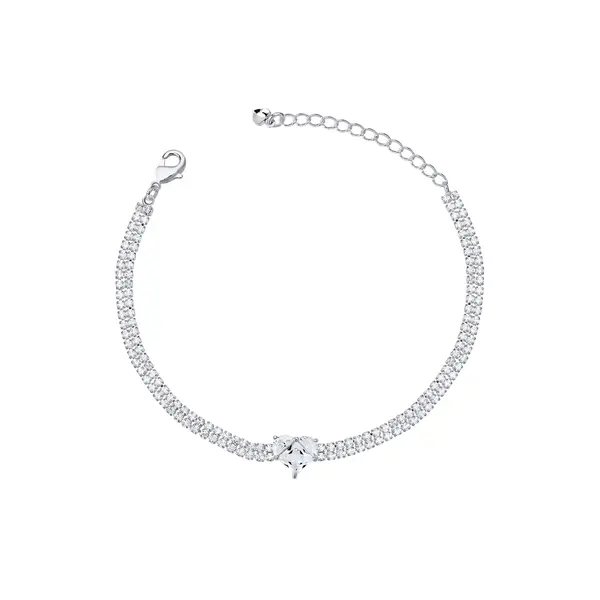 Pulseira Prata Leve Bless Elegância