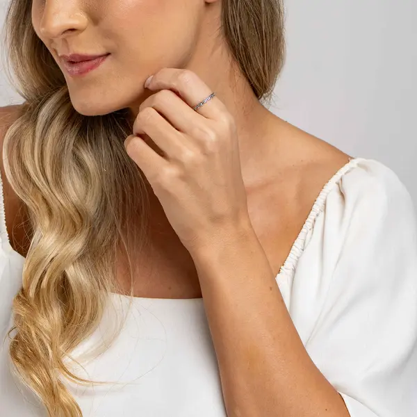 Anel Prata Envelhecido Trabalhado Corações