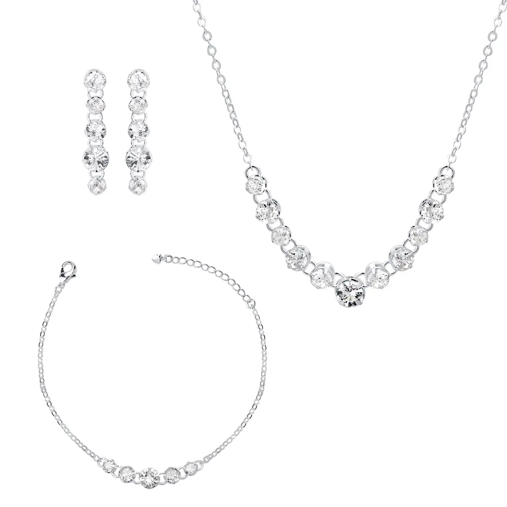 Conjunto Prata Leve Bless Luar