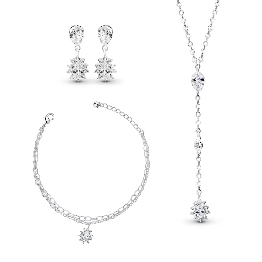 Conjunto Prata Leve Bless Delicate