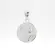Pingente Prata São Bento Redondo Médio