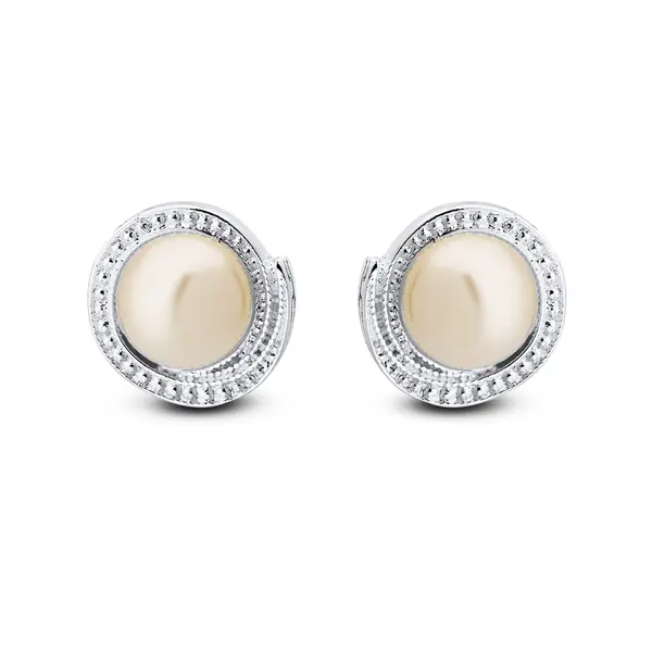 Brinco Prata Leve Com Perola