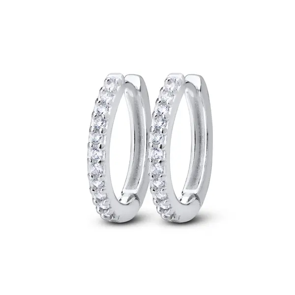 Brinco Prata Argola Click G