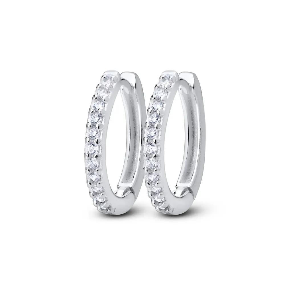 Brinco Prata Argola Click G