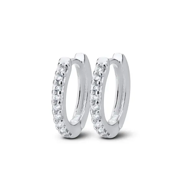 Brinco Prata Argola Click M