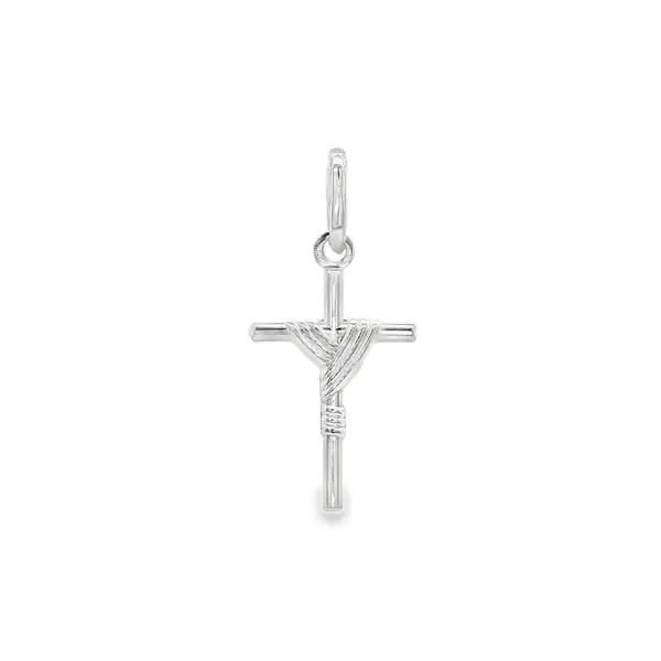 Pingente Prata Cruz com Detalhes P