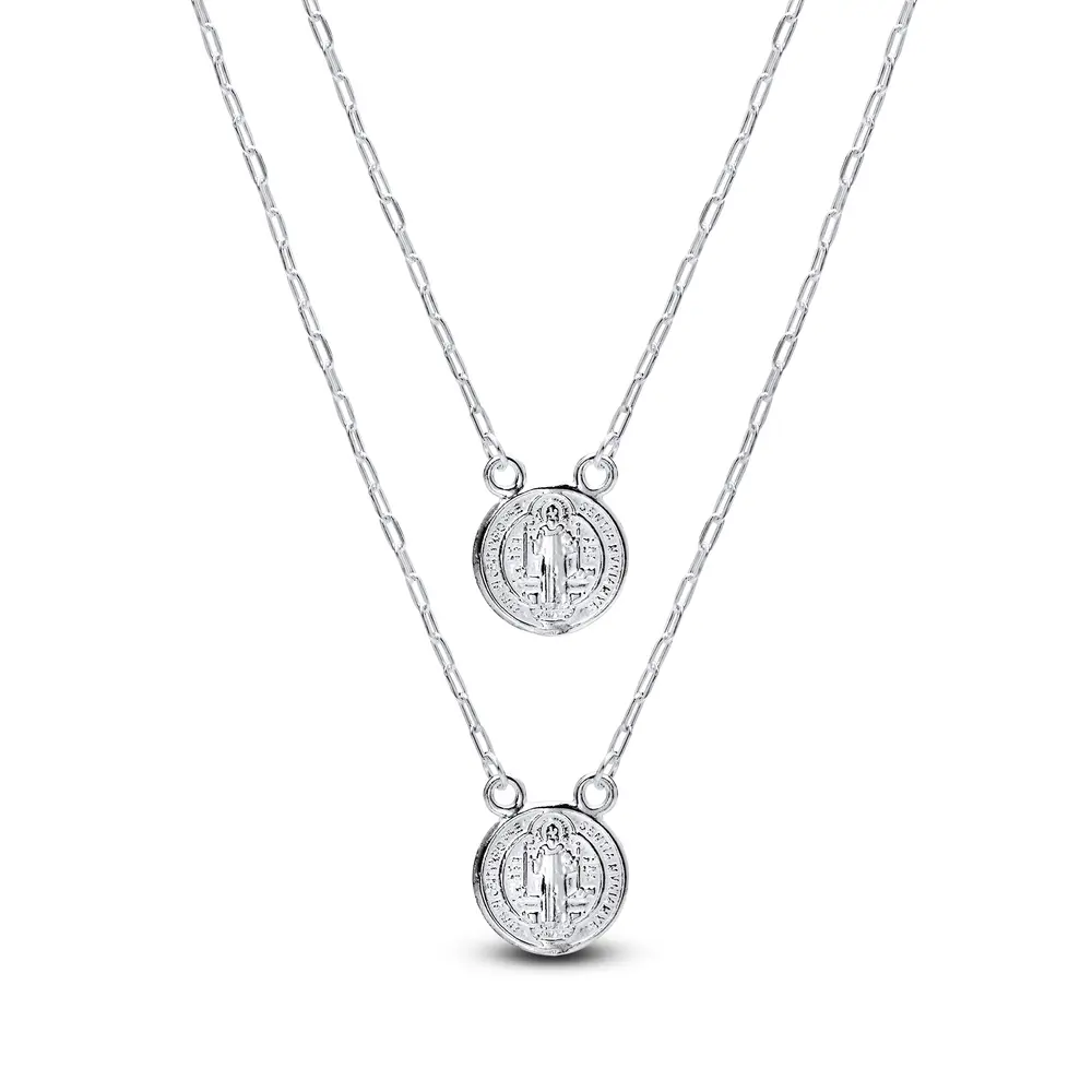 Escapulário Prata Medalha São Bento PP