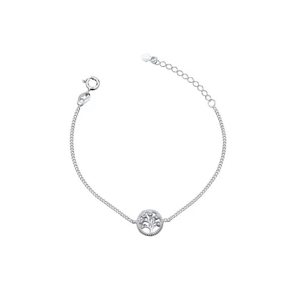 Pulseira Prata Árvore da Vida