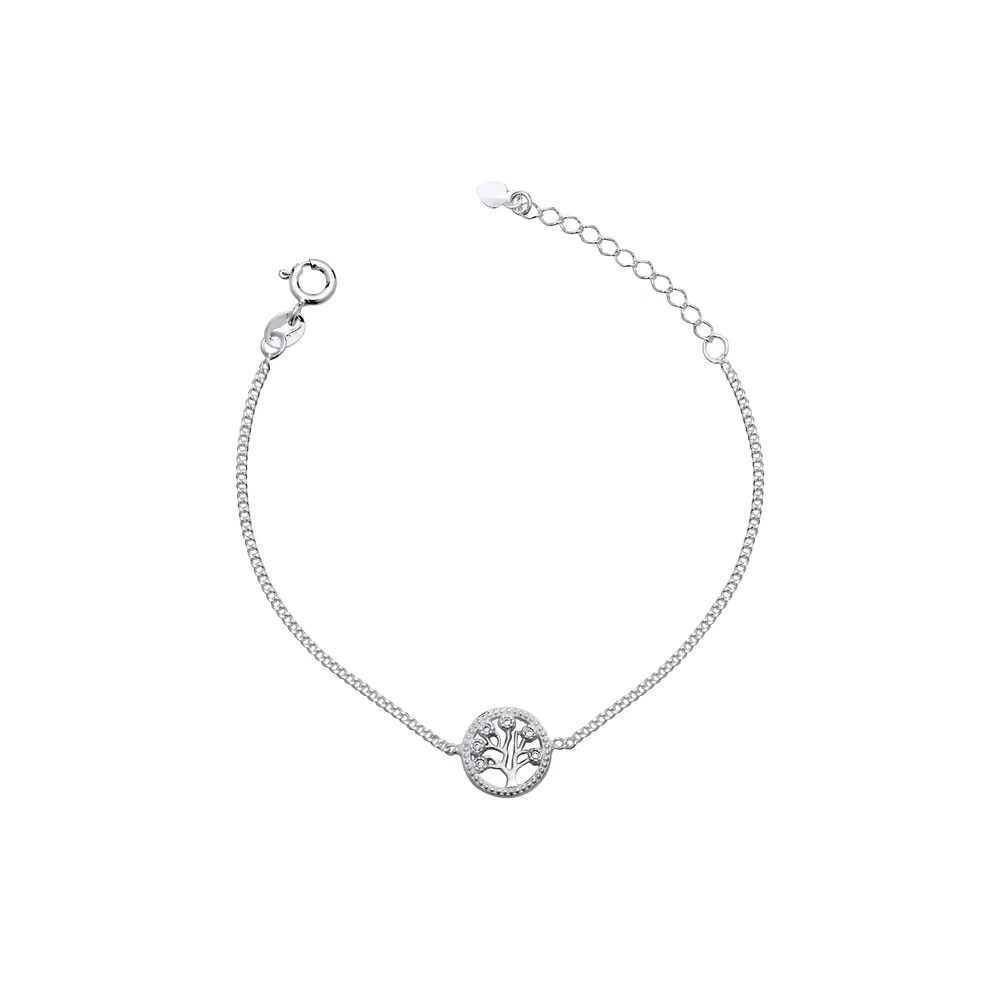 Pulseira Prata Árvore da Vida