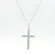 Gargantilha Prata Cruz com Zircônias