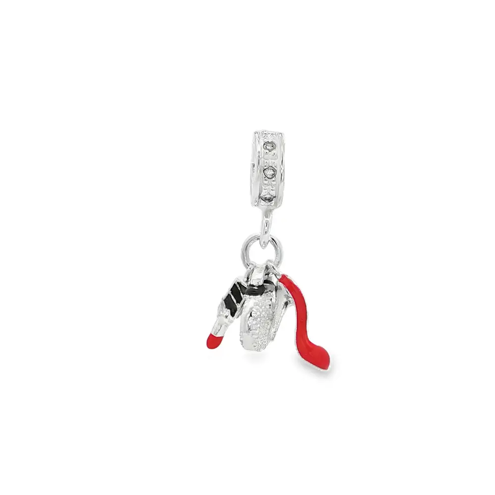 Berloque Prata Art Colection Bolsa Batom e Sapato