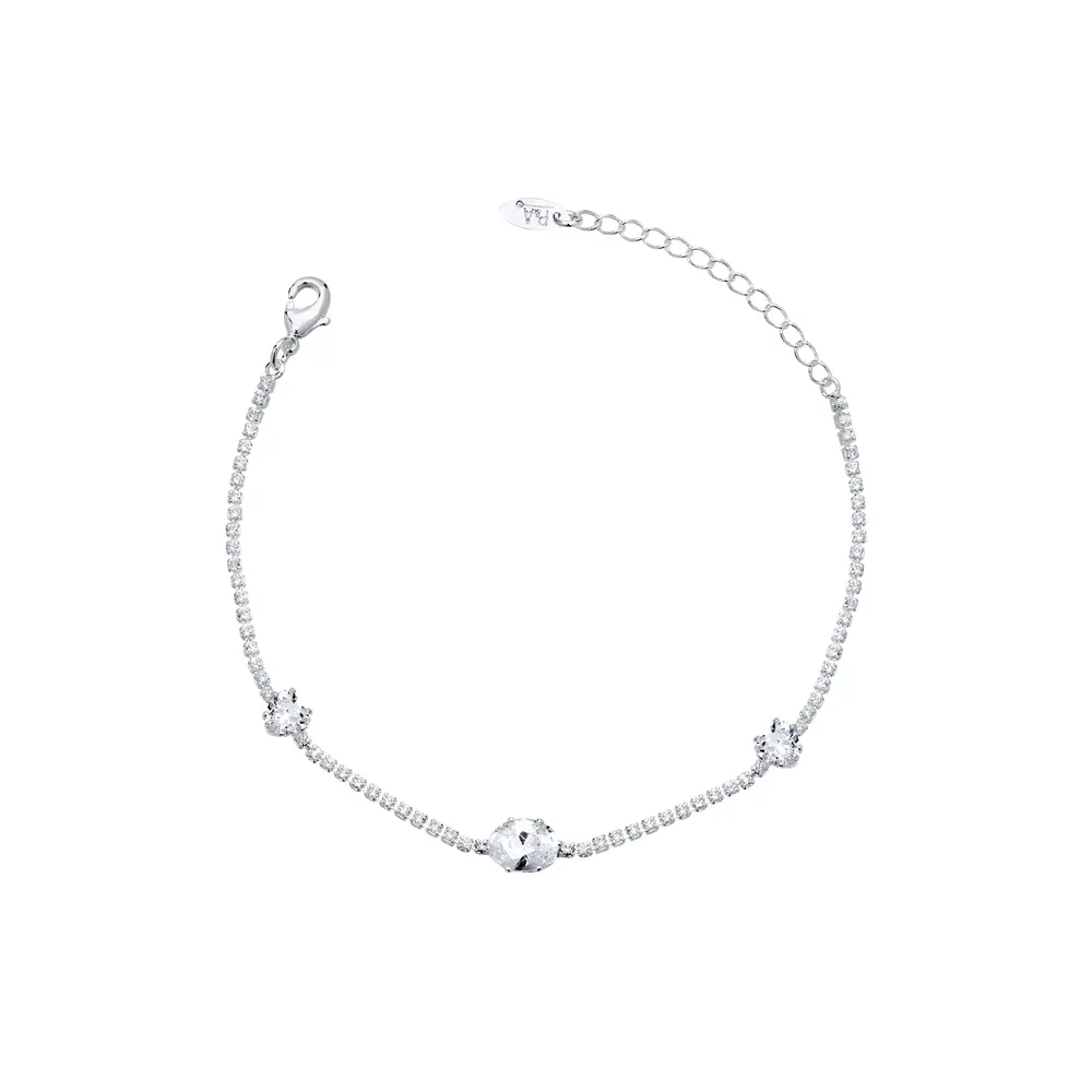 Pulseira Prata Leve Bless Coração