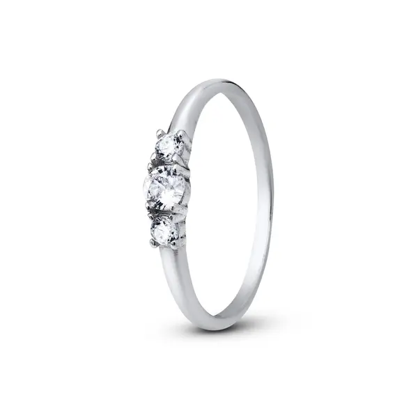 Anel Prata Falange Romântico