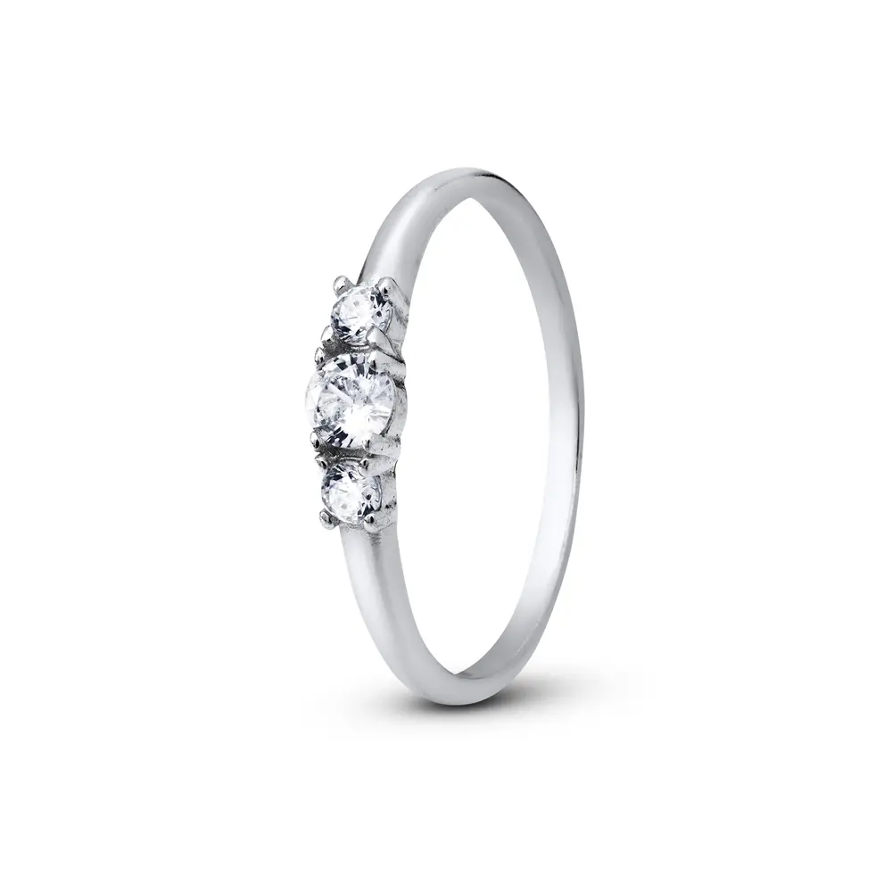 Anel Prata Falange Romântico