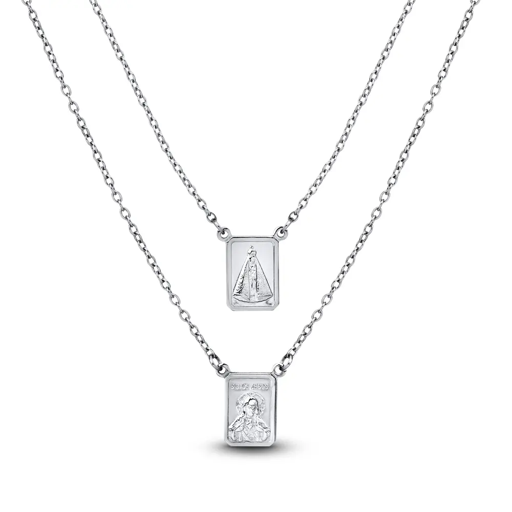 Escapulário Aço Nossa Senhora Aparecida