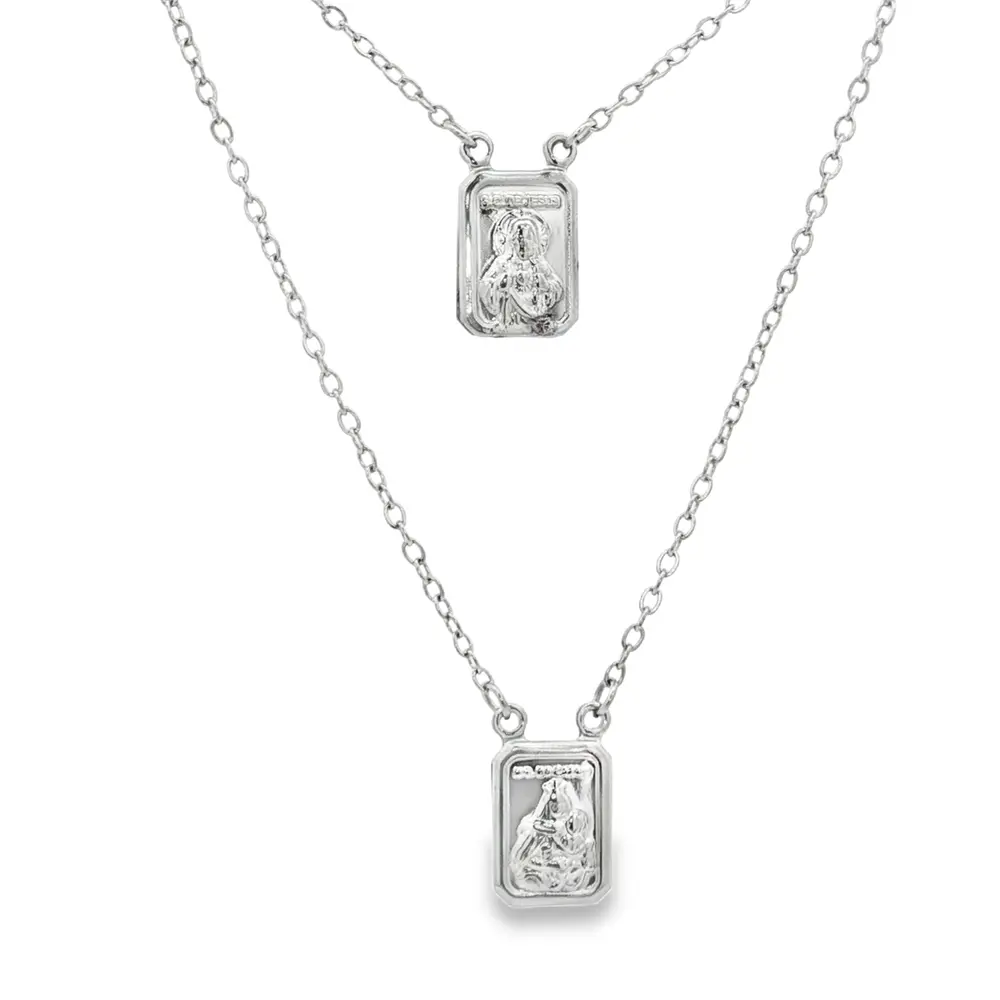 Escapulário Aço Nossa Senhora do Carmo P