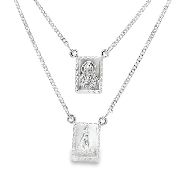 Escapulario Prata Nossa Senhora Aparecida PP