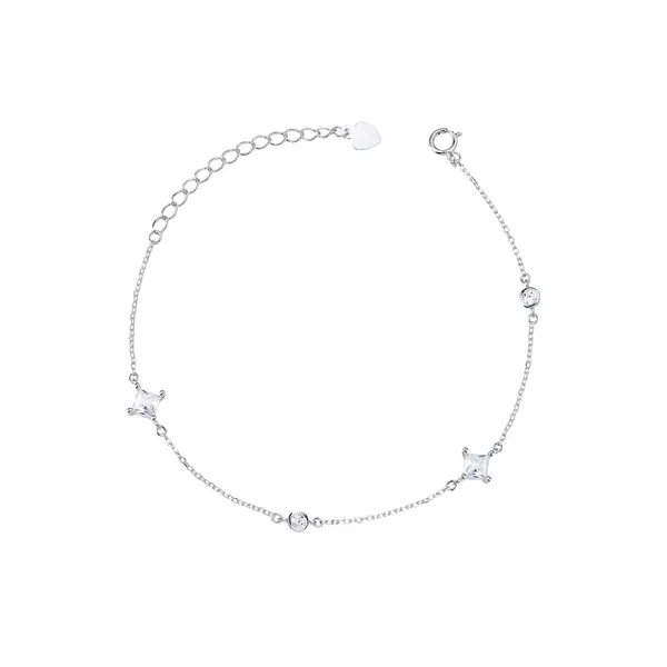 Pulseira Prata Estrela em Zircônia