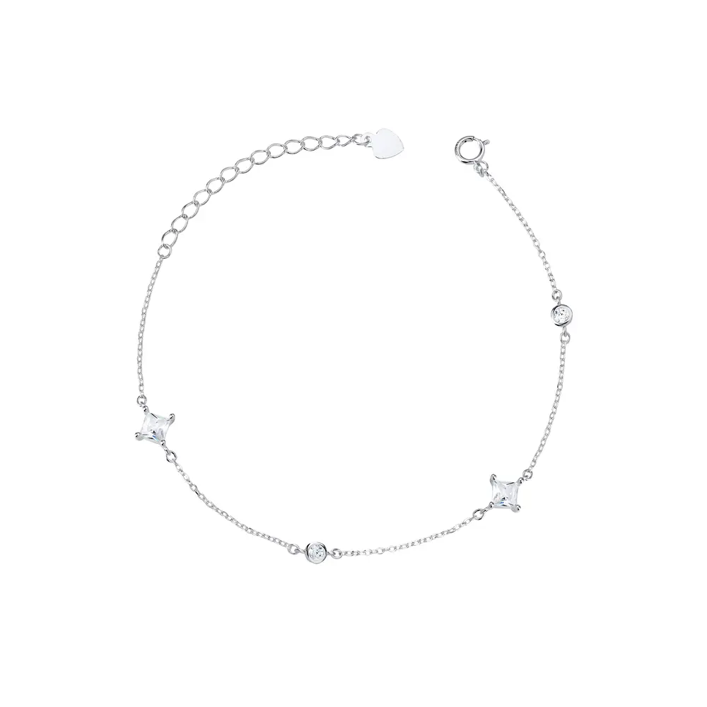 Pulseira Prata Estrela em Zircônia