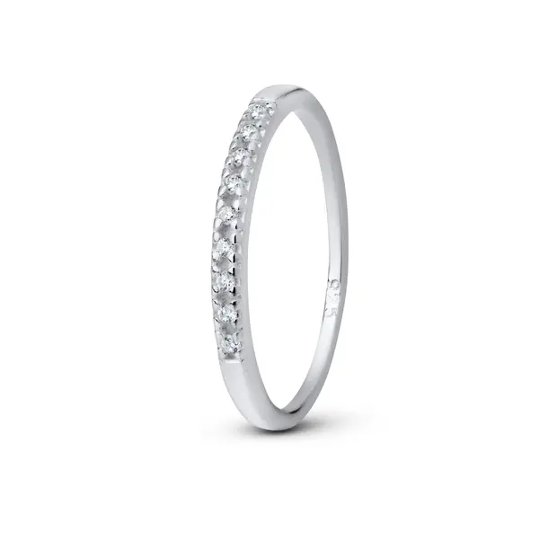 Anel Prata Falange Zircônias