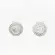 Brinco Prata Leve Redondo Cravejado