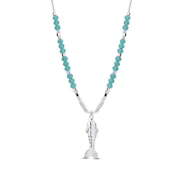 Gargantilha Prata Leve Carpa