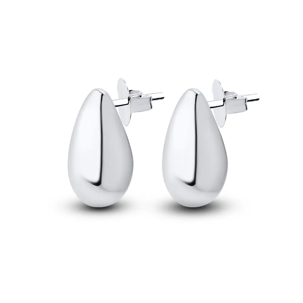 Brinco Prata Gota Lisa