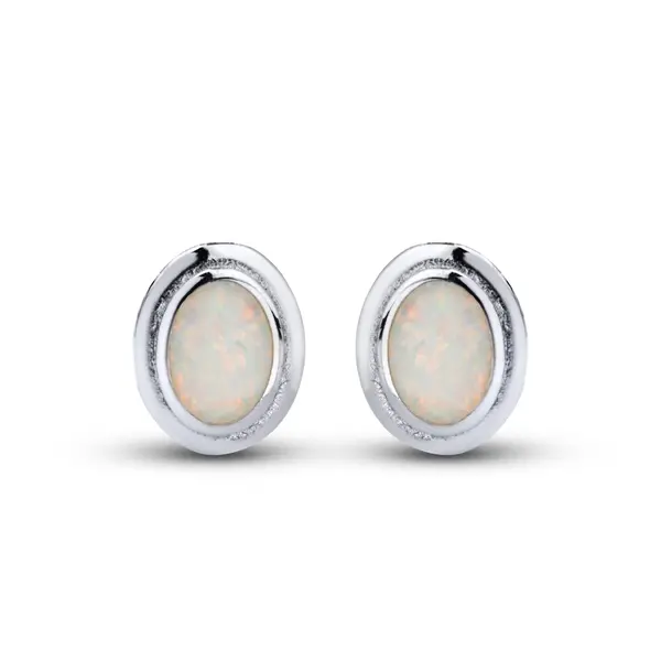 Conjunto Prata Rodinada Oval com Zircônia Furta Cor