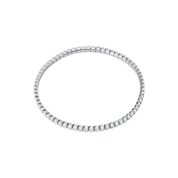 Bracelete Prata Rodinada Riviera Navete Média Branca