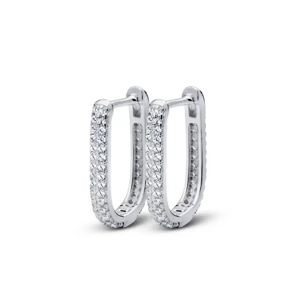 Brinco Prata Argola Gota Cravejada