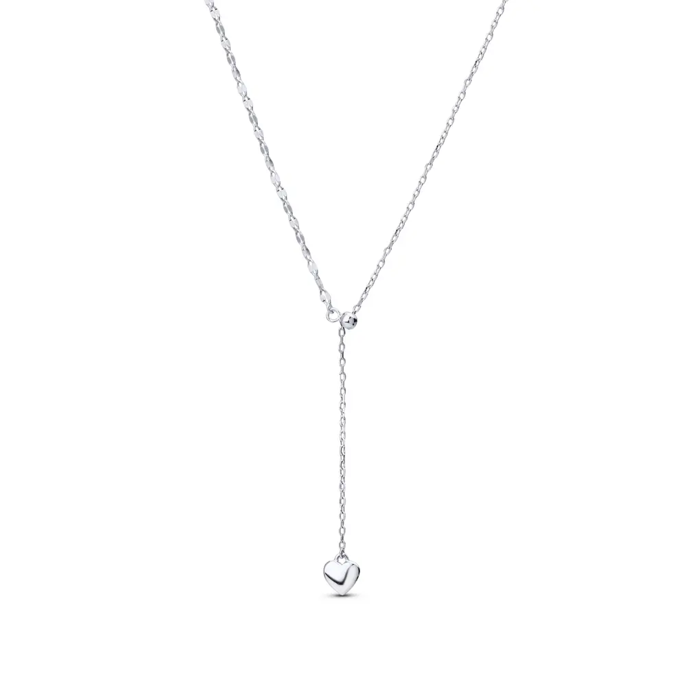 Gargantilha Prata Coração Liso