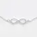 Pulseira Prata Leve Infinito Cravejado Elos Portugueses