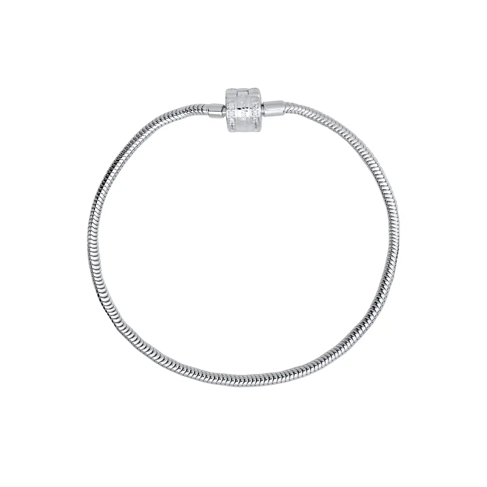 Pulseira Prata Art Collection Realizações + Trava