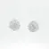 Brinco Prata Leve Redondo Cravejado