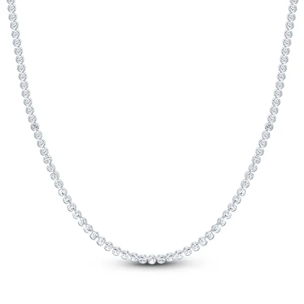 Choker Prata Leve Riviera Zircônias Redondas