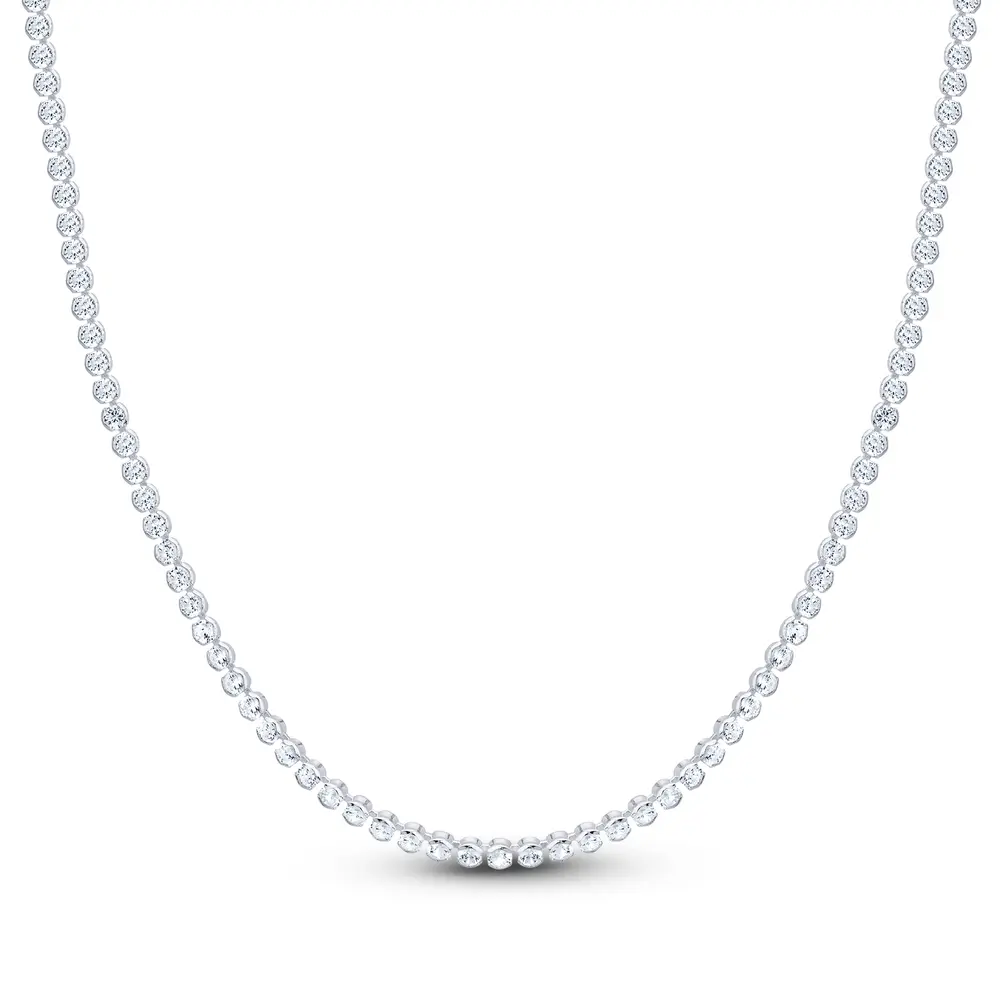 Choker Prata Leve Riviera Zircônias Redondas