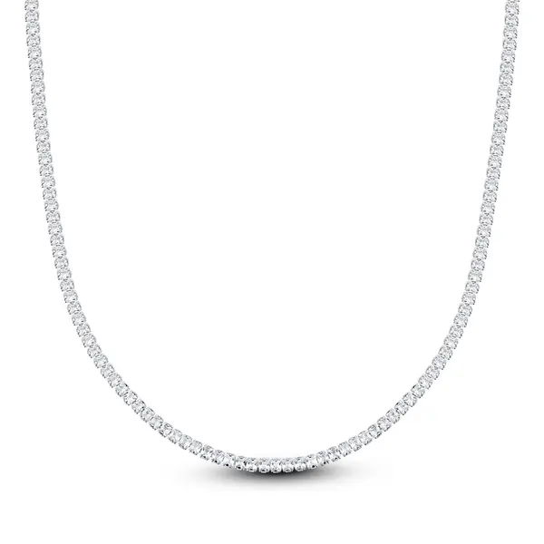 Choker Prata Leve Riviera Zircônias Quadradas